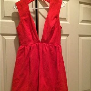 Asos jacquard plunge skater dress, size 6