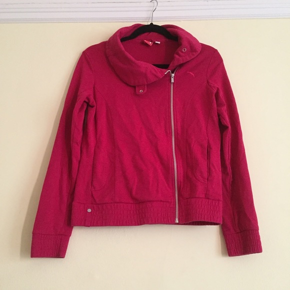 PUMA asymmetrical zipper sweatshirt / jacket