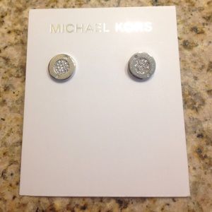 Silver Michael Kors earrings