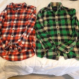 2 Men's American Eagle Flannels (bundle)