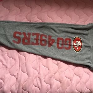 Victoria Secret NFL Sweats w/ San Francisco 49ers