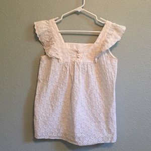 Anthropologie flutter sleeve blouse, size XS