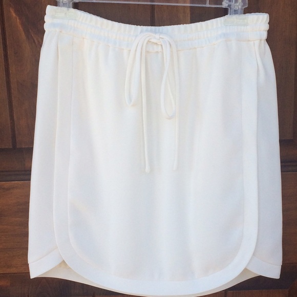 J.crew Drapey double-twill skirt