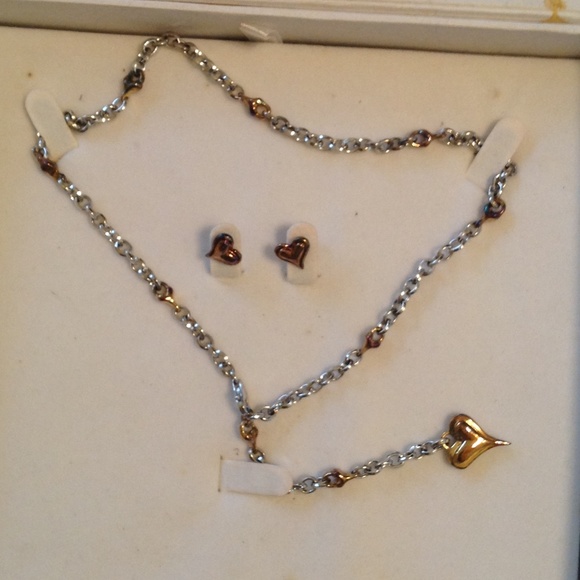 Costume necklace and earrings