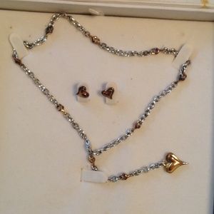Costume necklace and earrings