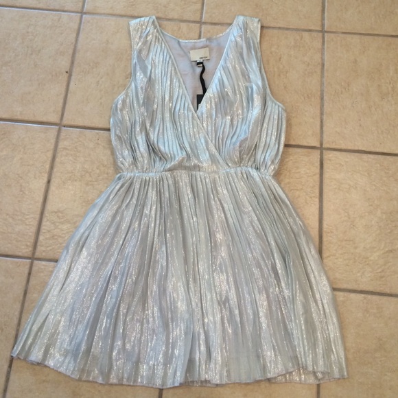 Sparkly Grey Mini Dress