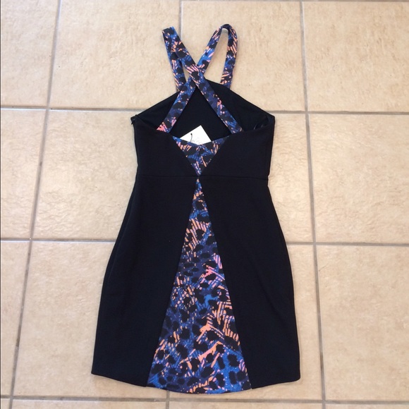 Body Con Dress with Neon Print!