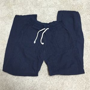 Navy linen pants