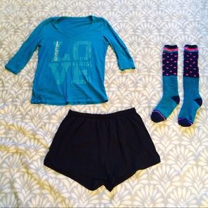 Aeropostale Blue & White 3/4 Length Sleeve 💙