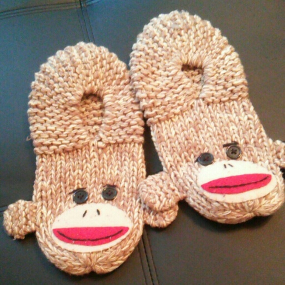 Sock Monkey Slippers!