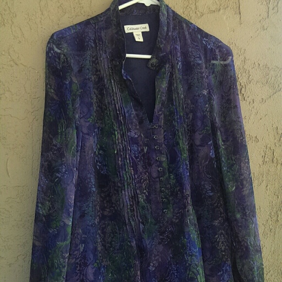 Floral chiffon blouse