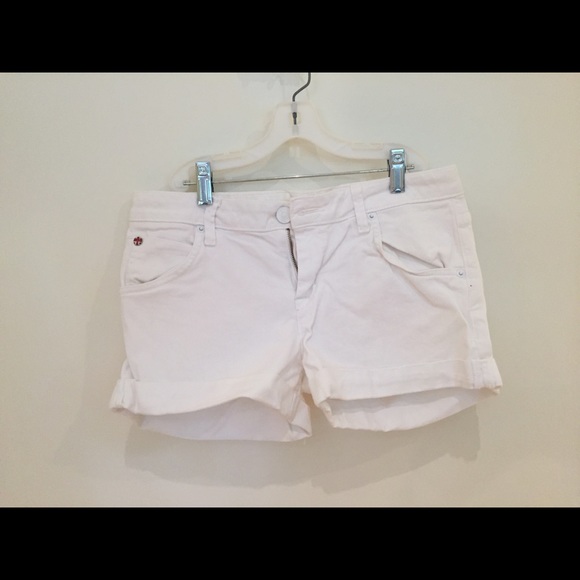 hudson white denim cuffed short - Picture 1 of 3