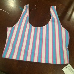 Striped crop top
