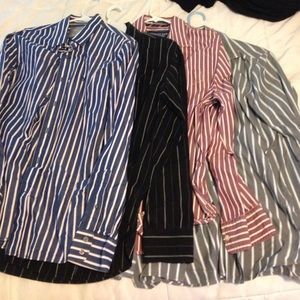 4 American Eagle men's dress shirts