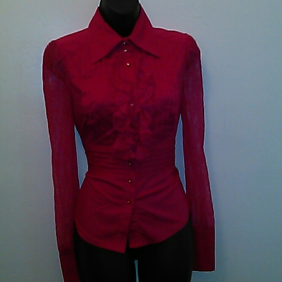VINTAGE BEBE VICTORIAN SHIRT