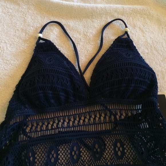 Ralph Lauren 2piece Crochet Swim Suit - Picture 2 of 4
