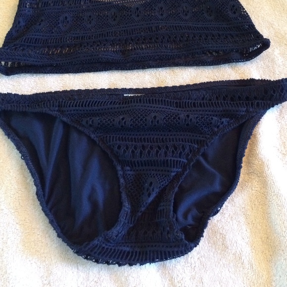 Ralph Lauren 2piece Crochet Swim Suit - Picture 3 of 4