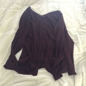 Brandy Melville Maroon Caroline Cardigan