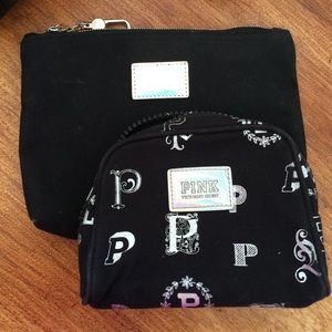 PINK Victoria's Secret makeup bags.