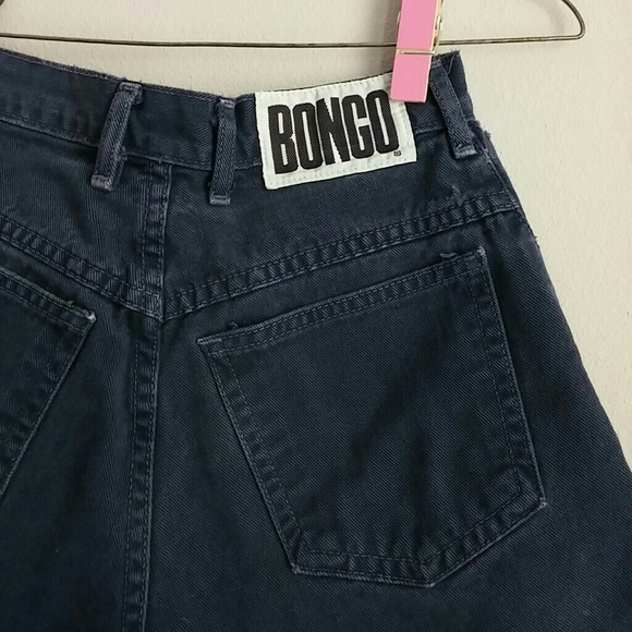 BONGO Denim - SOLD! Vintage high waist navy denim shorts