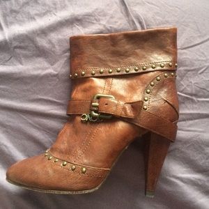 C'N'G' Brown Leather Bootie