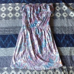 Beautiful Strapless Dress with Tulip hem