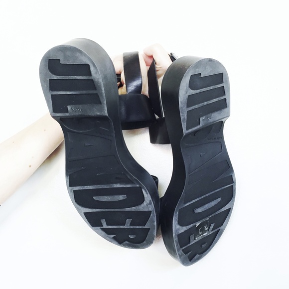 Jil Sander Slingback Platform Sandal