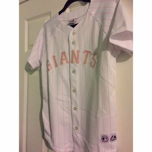 Pink Giants Jersey! Authentic Majestic Brand!