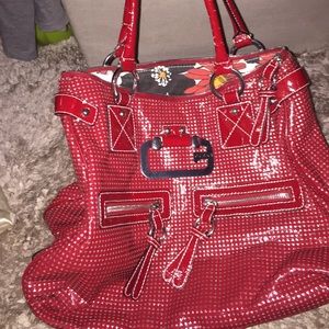 Red guess bag