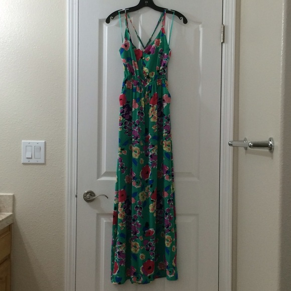 Yumi Kim Bright Green Floral Malu Dress