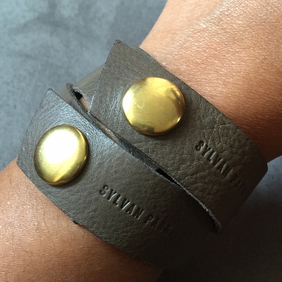 Leather Sylvan Park snap bracelet - Picture 2 of 4