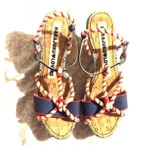 Nautical Harajuku Lovers wedges 🌊⚓️⛵️