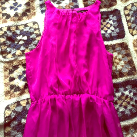 Fuchsia colored dress