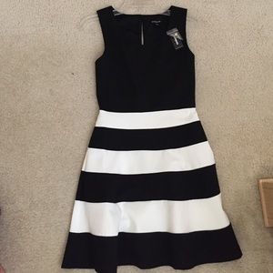 NWT Express black and white dress *sold*