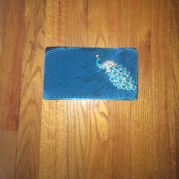 Gold and Turquoise clutch