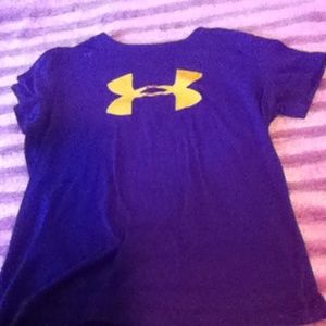 purple and gold shirt