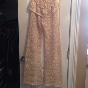 Crochet beach pants.