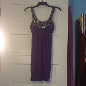 Purple sequined dress 💜
