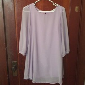 Tobi purple shift dress