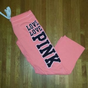 Love pink sweatpants
