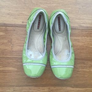 SOLD Prada Green Scrunch Flats