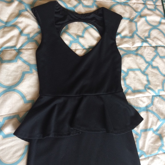 Peplum LBD w/ back cutout