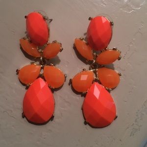 Orange earrings
