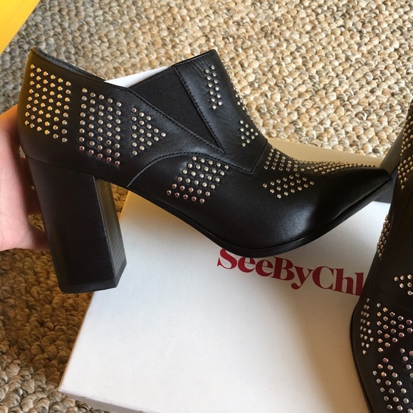 Authentic NET See by Chloe studded booties - Picture 3 of 7