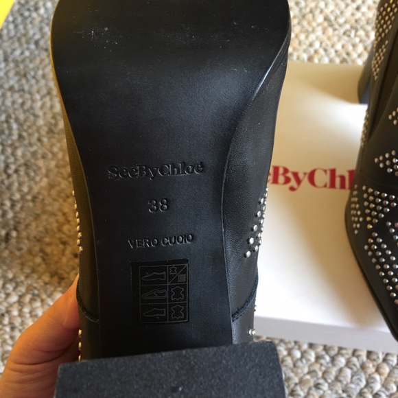 Authentic NET See by Chloe studded booties - Picture 5 of 7