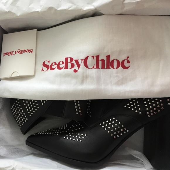 Authentic NET See by Chloe studded booties - Picture 7 of 7