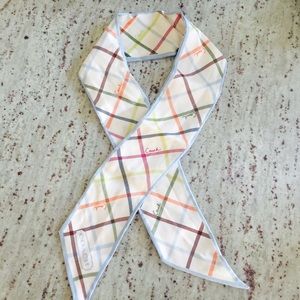 Coach Check Silk Scarf