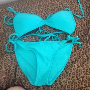 Blue bikini