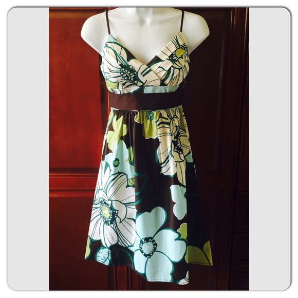 Trixxi Floral Spaghetti Strap Sun Dress