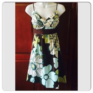 Trixxi Floral Spaghetti Strap Sun Dress